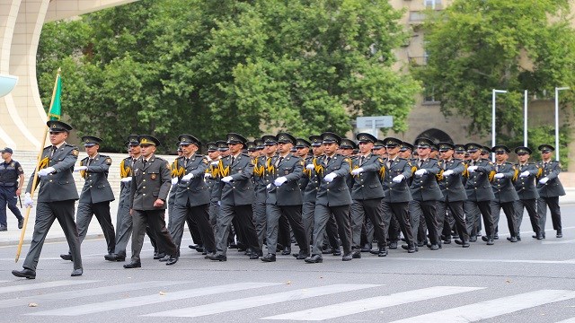 Празднование 106-й годовщины создания азербайджанской армии